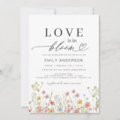 Invitation L'amour est dans la Fête des mariées Fleur sauvage (Devant)
