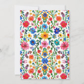 Invitation L'amour est dans la Fête des mariées fleurie Bleu  (Dos)