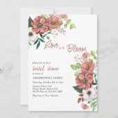 Invitation L'amour est dans la Fête des mariées Fleurs d'auto (Devant)