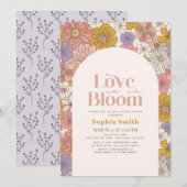 Invitation L'amour est dans la Fête des mariées Floral Arch d (Devant / Derrière)
