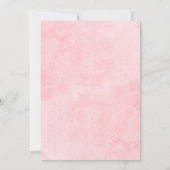 Invitation L'Amour Est Dans La Fête des mariées Florale Bleue (Dos)