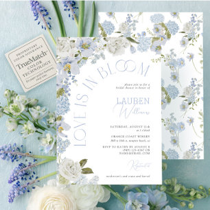 Invitation L'Amour Est Dans La Fête des mariées Florale D'Aqu