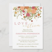 Invitation L'amour est dans la Fête des mariées florale de Bl (Devant)