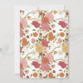 Invitation L'amour est dans la Fête des mariées florale de Bl (Dos)