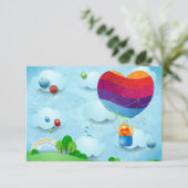 Invitation L'amour est dans l'air (Debout devant)