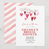 Invitation L'amour est dans l'air à la Saint-Valentin Shower (Devant / Derrière)