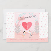 Invitation "L'amour est dans l'air !" Anniversaire du couple  (Devant)