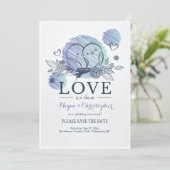 Invitation L'amour est dans l'air Annonce de sauvegarde de la (Debout devant)