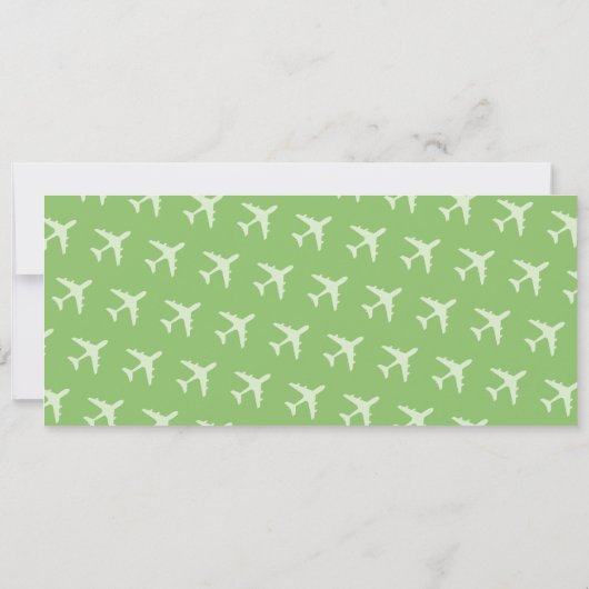 Invitation L'amour est dans l'air Boarding Pass Mariage (Dos)