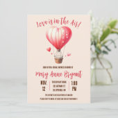 Invitation L'amour est dans l'air, Hot Air Balloon Fête des m (Debout devant)