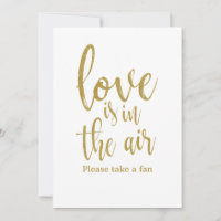L'amour est dans l'air pancarte de mariage ventila