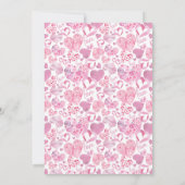 Invitation L'amour est dans l'Air Pink Love Heart Fête des ma (Dos)