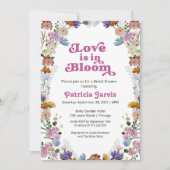 Invitation L'Amour Est Dans Le Fleur sauvage Fête des mariées (Devant)