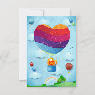 Invitation L'amour est dans l'invitation aérienne