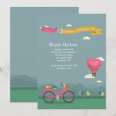 Invitation L'amour est dans l'invitation d'anniversaire de l' (Devant / Derrière)