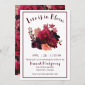 Invitation L'amour est dans l'Invitation de la douche nuptial (Devant / Derrière)