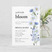 Invitation L'Amour Est Dans L'Invitation De La Douche Nuptial (Debout devant)