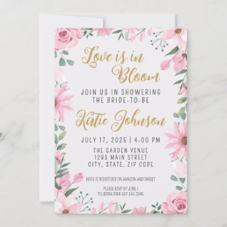 Invitation L'amour est dans l'Invitation de la douche nuptial