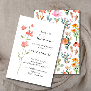 Invitation L'Amour Est Dans L'Invitation De La Douche Nuptial