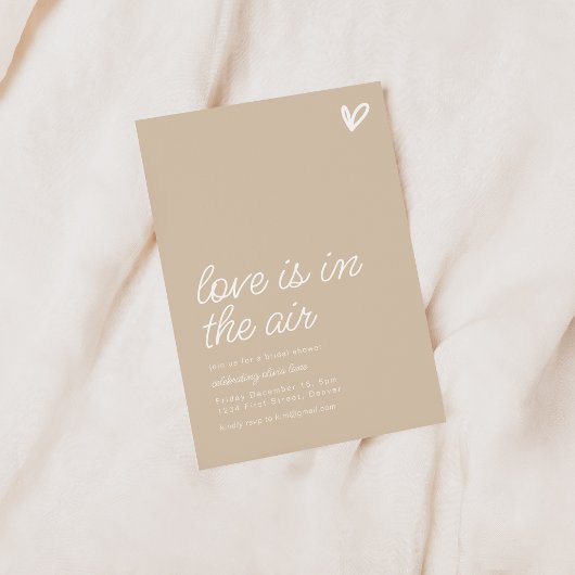 Invitation L'Amour Est Dans L'Invitation De La Fête des marié