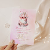 Invitation L'amour est douce aquarelle Fête des mariées de gâ