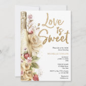 Invitation L'amour est doux Boho Été Blush Rose (Devant)