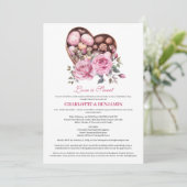 Invitation L'amour est doux thème de la Saint-Valentin pour c (Debout devant)