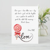 Invitation L'amour est doux xoxo valentine (Debout devant)