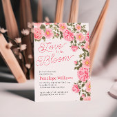 INVITATION L'AMOUR EST EN BLOOM ASSEZ ROSE ROSES SAUVAGES