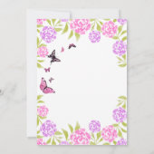 Invitation L'Amour Est En Fête des mariées De Fleur (Dos)