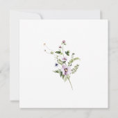 Invitation L'Amour Est En Fête des mariées De Fleur Sage Carr (Dos)