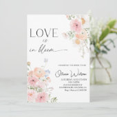 Invitation L'amour est en Fête des mariées fleurie-Fête du ja (Debout devant)