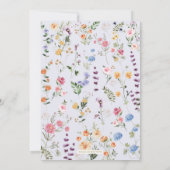 Invitation L'amour est en fleur | Fête des mariées Fleur sauv (Dos)