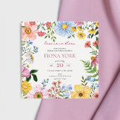 Invitation L'amour est en fleur | Fête des mariées Fleur sauv