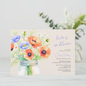 Invitation L'Amour Est En Fleur Fête des mariées Fleur sauvag (Debout devant)