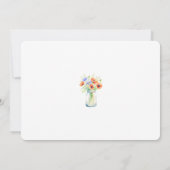 Invitation L'Amour Est En Fleur Fête des mariées Fleur sauvag (Dos)