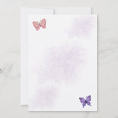 Invitation l'amour est en fleur fleur sauvage printemps nupti (Dos)