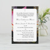 Invitation L'amour est en fleur Photo/Mariage Rose (Debout devant)