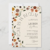 Invitation L'Amour Est En Fleur Rustique Fête des mariées Flo (Devant)