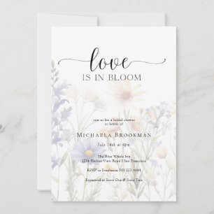 Invitation L'amour est en Fleur sauvage de fleurs BridaI Douc