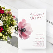 Invitation L'amour est en fleur une douche nuptiale fleurie m
