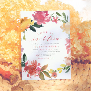 Invitation L'Amour Est En Fleurs De Printemps En Fleur De Fle