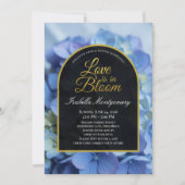 Invitation L'amour est en fleurs Hydrangea Bleu Délicat (Devant)