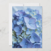 Invitation L'amour est en fleurs Hydrangea Bleu Délicat (Dos)