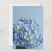 Invitation L'amour est en fleurs, Hydrangea Bleu Esthétique (Dos)