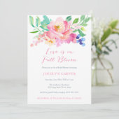 Invitation L'amour est en pleine floraison Watercolor (Debout devant)