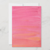 Invitation L'amour est en pleine floraison Watercolor (Dos)