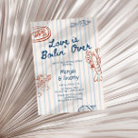 Invitation L'amour est en train de plonger sur le Wedding sho<br><div class="desc">Célébrez les Mr et Mrs pour être avec notre délicieuse invitation à la douche de couple "L'Amour c'est la Boilin' Over", un mélange parfait de charme nautique et d'élégance rétro. Conçu pour le couple qui aime la mer, ce panneau saisit l'essence d'une fête amusante et mémorable avec son thème unique....</div>