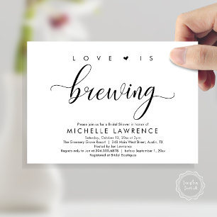 Invitation L'amour est en train de se préparer Fête de bière