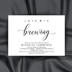 Invitation L'amour est en train de se préparer Fête de bière